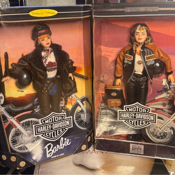 Harley-Davidson Barbie Doll with Brown and Black Biker Outfit